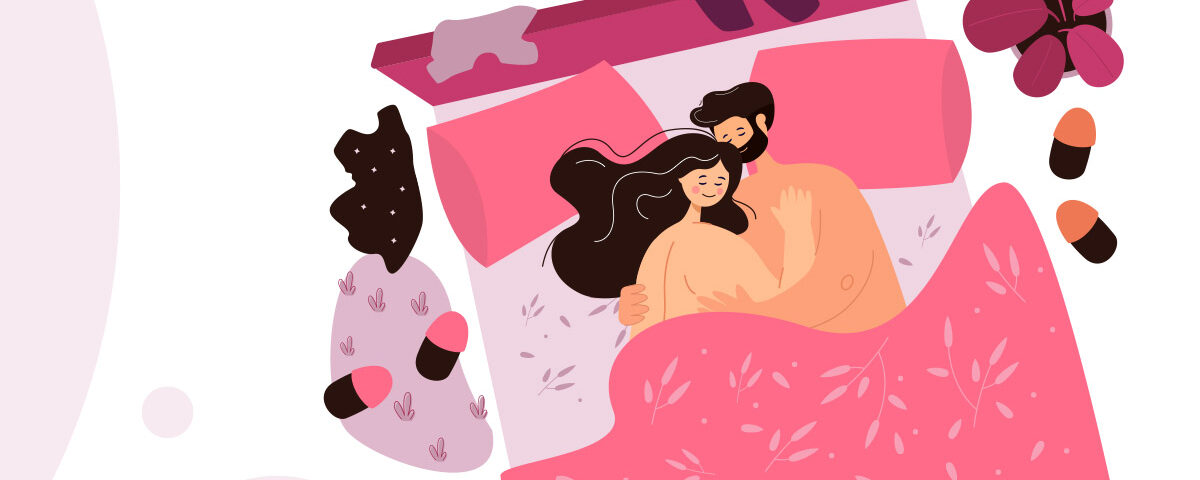 Ένα ζευγάρι κοιμάται αγκαλιασμένο.